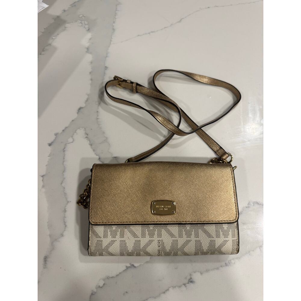 Michael Kors gold Crossbody